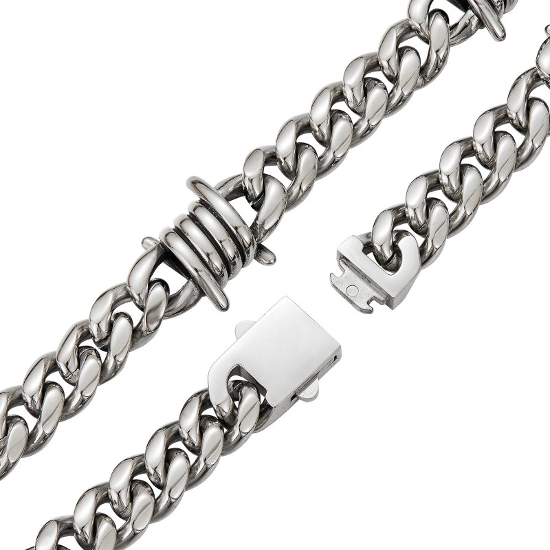 Mens Short Necklace Stainless Steel