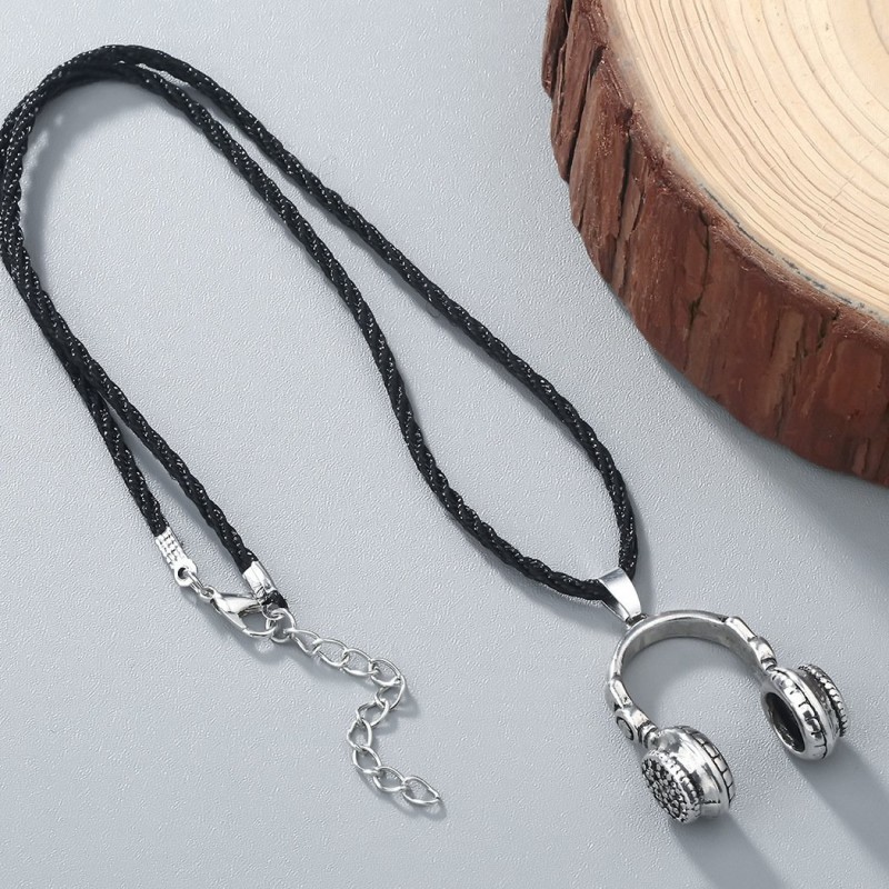 Men's Slavic Punk Necklace Accessories Earphone Necklace