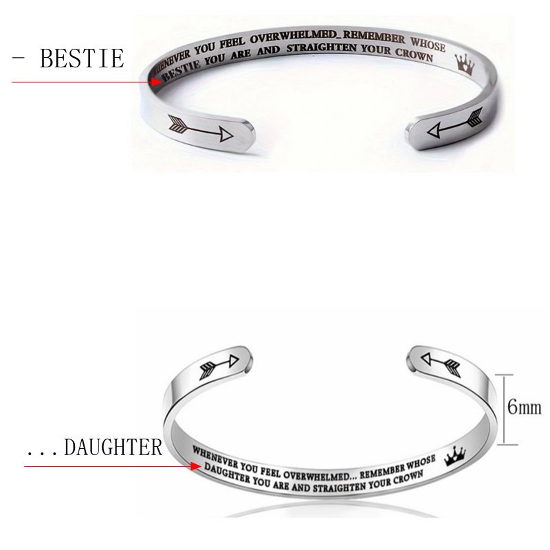 Cross-border Best-selling C-shaped Open Titanium Steel Bracelet