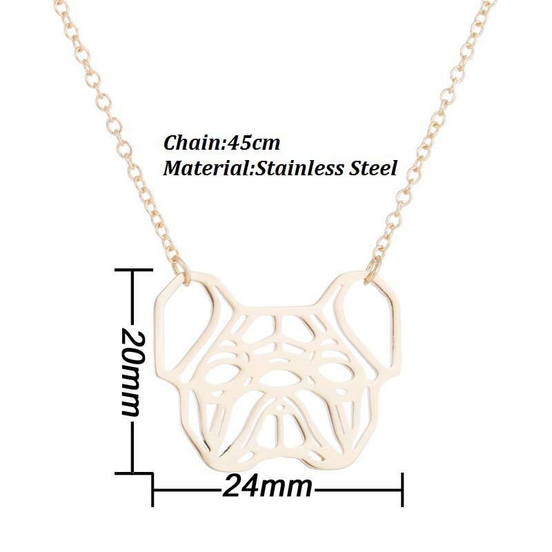 Necklace Pet Dog Pug Pendant Necklace