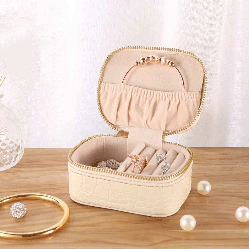 Jewelry Storage PU Leather Travel Jewelry Storage ...