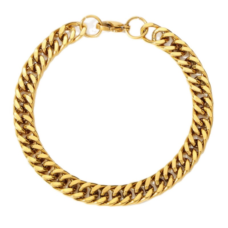 Stainless Steel Four-sided Polished Bracelet