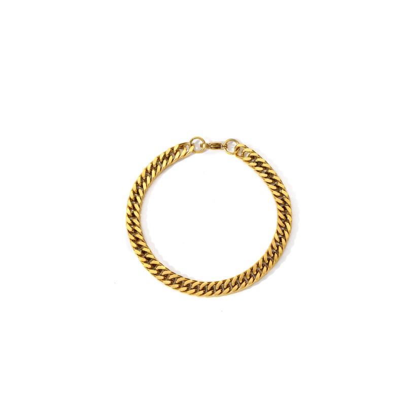 Stainless Steel Four-sided Polished Bracelet
