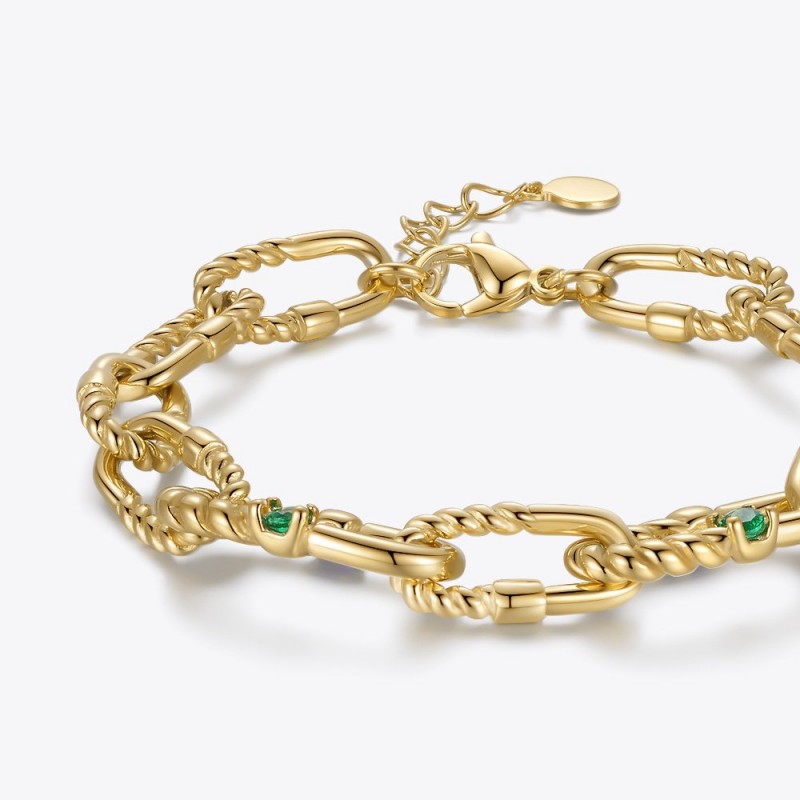 Titanium Steel Color Zircon Personality Bracelet