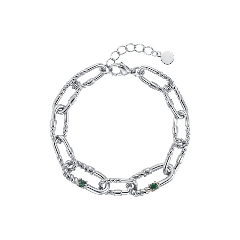Titanium Steel Color Zircon Personality Bracelet