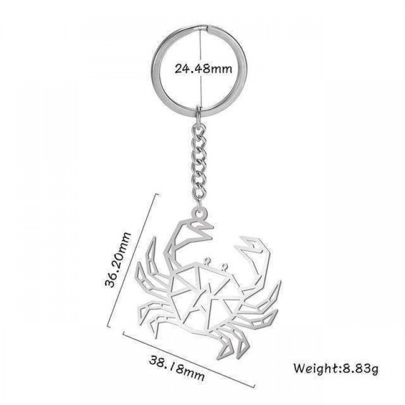 Steel Bear Rabbit Bird Key Ring For Men Wome