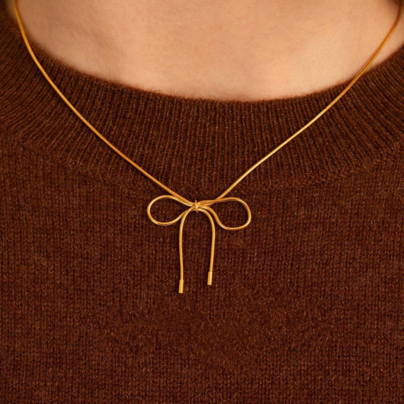 Summer Butterfly Necklace Versatile Snake Bone Cute Necklace