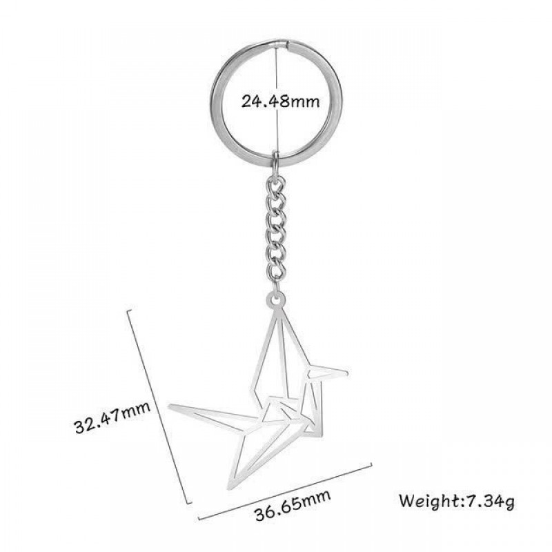 Steel Bear Rabbit Bird Key Ring For Men Wome