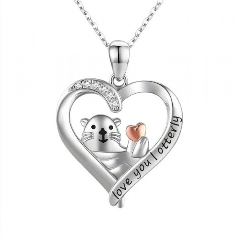 Elephant necklace personalized letter necklace