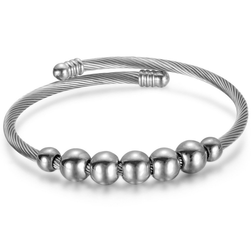 Steel Fish Hook Shape Figure 8 Titanium Steel Bracelet Stainless Steel Jewelry