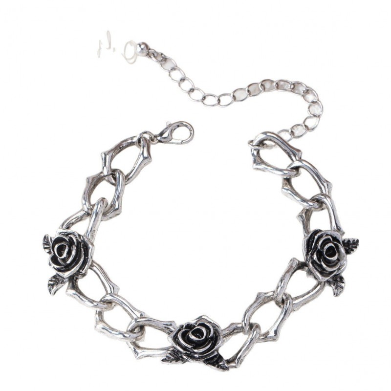 Retro-style Fashionable Rose-shaped Personalized Bracelet