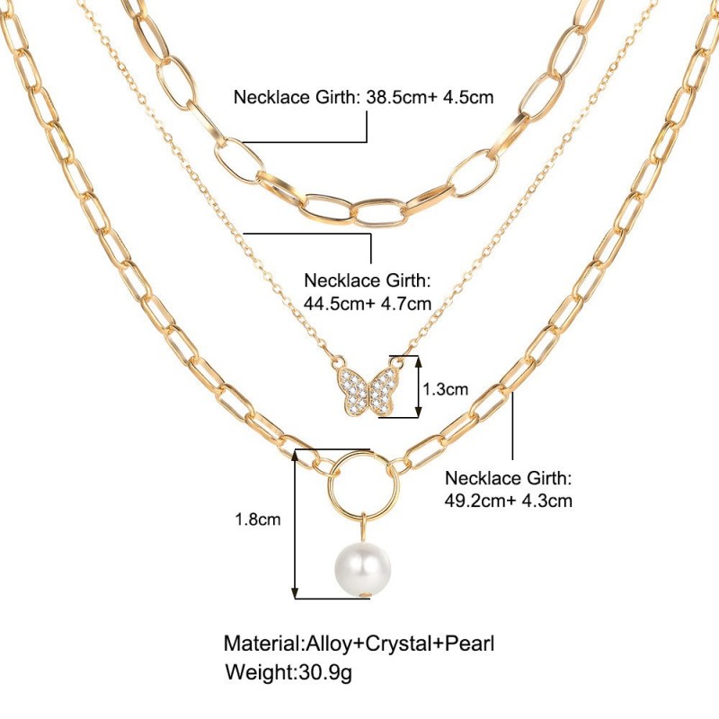Chain Necklace Multi-layer Twin Necklace Women's Fashion