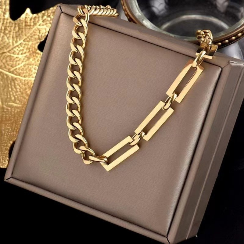 Necklace Cool Personality Splicing Chain Titanium ...