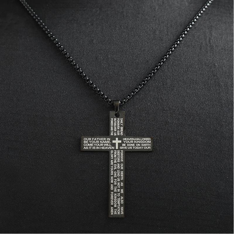 Cross Necklace Titanium Steel Men's Necklace