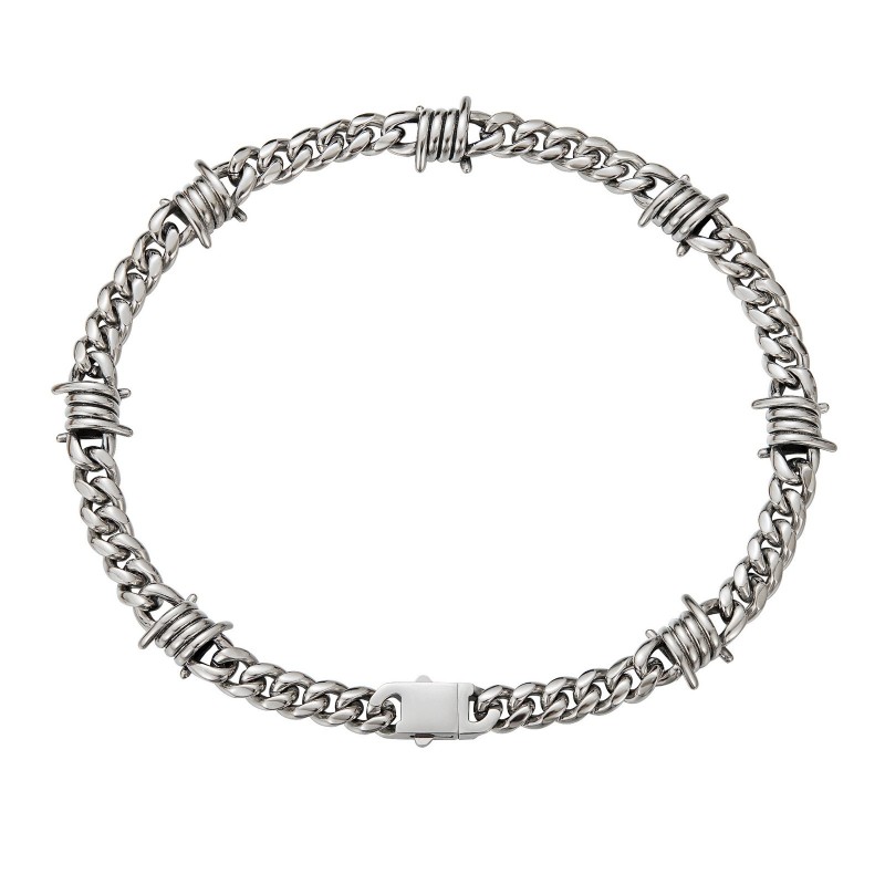 Mens Short Necklace Stainless Steel