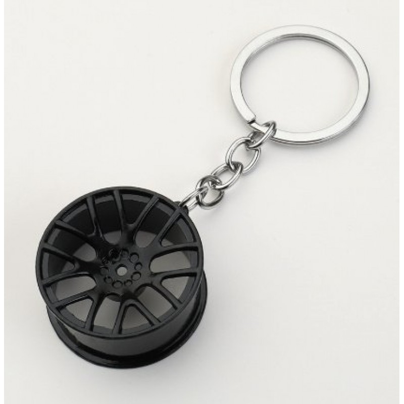 Creative Stereo Car Modification Fittings Wheel Hub Metal Keychains