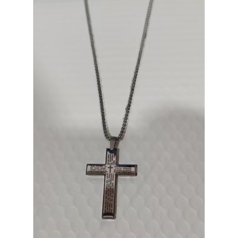 Cross Necklace Titanium Steel Men's Necklace