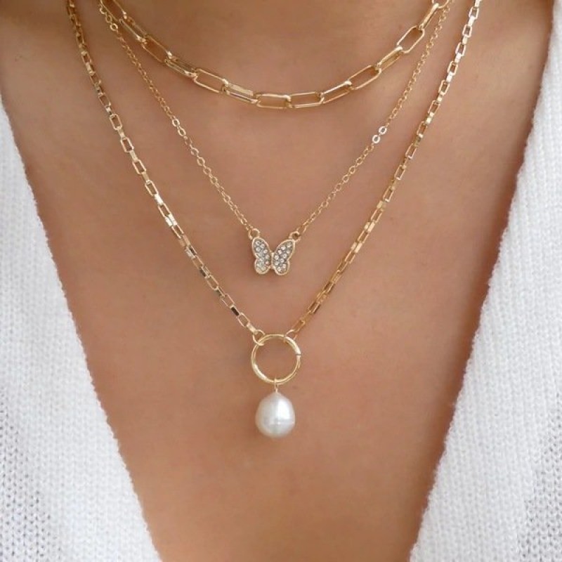 Chain Necklace Multi-layer Twin Necklace Women's Fashion